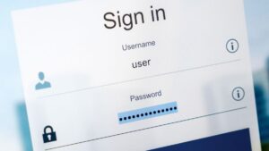 password login screen